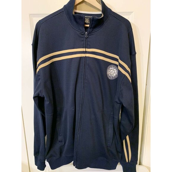 Vtg Marithe Francois Girbaud Embroidered Full Zip Jacket Men’s Sz XL Blue‎ Tan - Picture 7 of 10